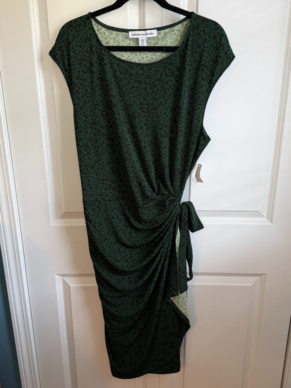Amazon Essentials Green Print Dress